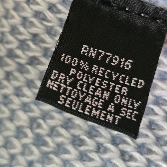 NWT Rachel Zoe Knit Open-front Poncho Cardigan Wrap in Grey and Cream, OS - Picture 8 of 8